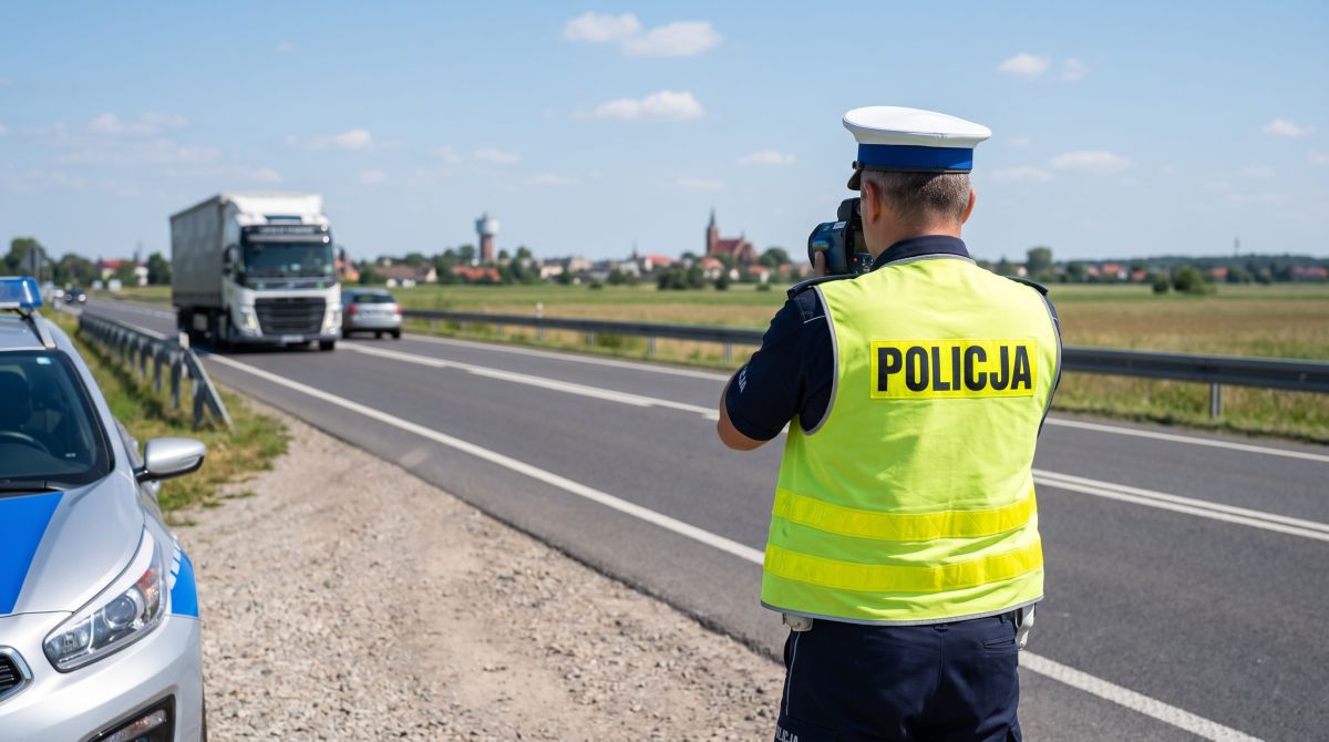 Kontrola drogowa w Lesznowoli: Policja reaguje na przekroczenia prędkości