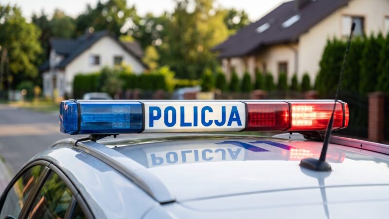 Policjantka edukuje seniorów o bezpieczeństwie na dyżurze w ZUS