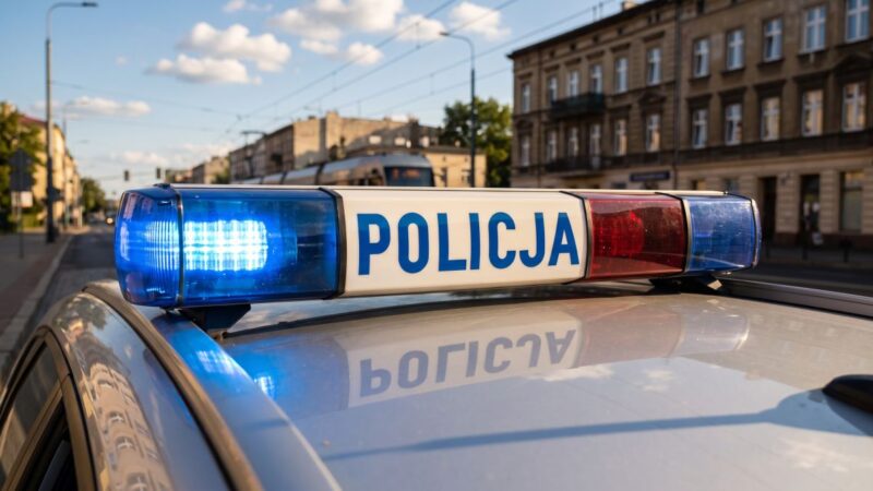 Mężczyzna zignorował czerwone światło i zapory na przejeździe kolejowym